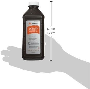 Swan (2 Pack, 16 oz) Hydrogen Peroxide First Aid Solution Antiseptic Oral Debriding Agent