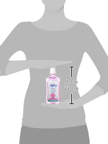 Mouthwash16 oz 1 Count 2 oz 2 Count Pack) Spry Natural Bubble Gum, Kid's Alcohol-Free Xylitol fl + Xlear Kids's Tooth