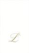 Caspari White Pearl Paper Linen Guest Towels, Monogram Initial, Pack of 24