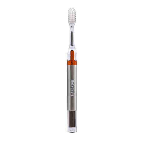 Soladey3 Ionic Toothbrush, Solar Panels and TiO2 Semiconductor, 4 Row Ultra Fine