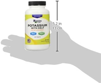 Potassium Gluconate 99mg + 150mcg Iodine from Kelp, Bulk (250 Tablets/Bottle)