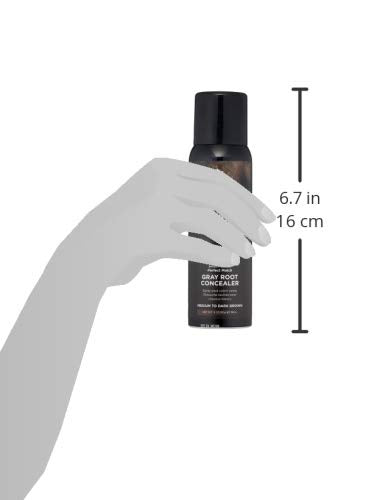 Keratherapy Keratin Infused Perfect Match Gray Root Concealer Spray, Dark Brown, 3 oz, Temporary Scalp Concealer