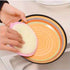 4 pcs Multi-Purpose Kitchen Double Side Round Dishwashing Sponge Scrubber Cleaning Tool
