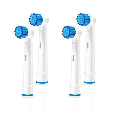 Sensitive Toothbrush Heads Compatible with Braun Oral-B Electric Toothbrush - 4 Pack