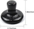 2 Pcs Mushroom Shaped Massage Stones, Natural Bian Stone Hot Rock for Spa Massage (2-L, Black)