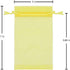 Stratalife 100PCS 5X7 Small Organza Bags with Drawstring for Wedding Party Favor, Jewelry, Candy Bags, Yellow
