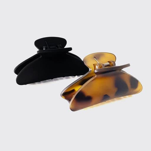 Kitsch Medium Claw Clips, Stylish Hair Accessories for Thick & Thin Hair, Cute Clips for Women & Teen Girls, 2pc Set