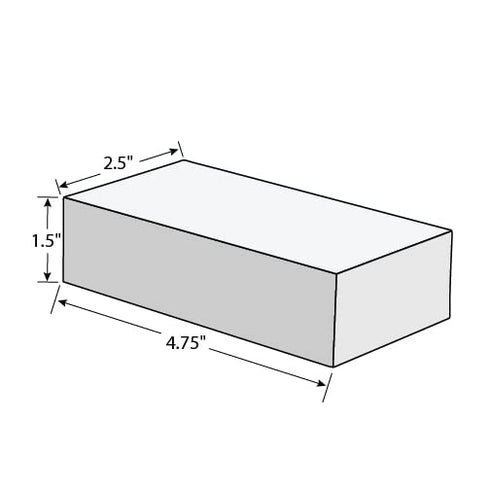 Hospeco X24 Sponge, Melamine Cleaning Eraser, White (Pack of 24)