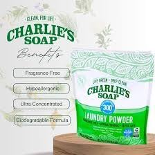 Packets 30 Count Charlie's Soap - Fragrance Free Laundry Baby Gentle