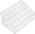 Transparent Cosmetic Makeup Organizer, Clear 24 Lattices Lipsticks and Lotion Storage Display Holder