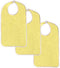 NOBLES HEALTH CARE PRODUCT SOLUTIONS 3 Terry Adult Bib with Hook and Loop Closure (3 Yellow)