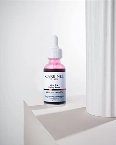 Peeling Solution AHA BHA Serum, Korean Skin Care Exfoliating & Hyaluronic Acid Night Treatment for Anti Aging (30ml)
