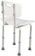 Mecor Adjustable Medical Shower Chair Bath Tub Seat Bench Stool Detachable Backrest