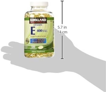KIRKLAND 400 500 (Pack 2) 1000 Signature Vitamin E IU, Softgels of (Total of Softgels)