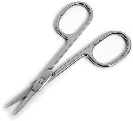 Professional Small Grooming Manicure Cuticle Scissors for Facial Hair, Nail, Moustache, Eyebrow, Eyelash, Nose, Ear,