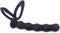 HAOSOAH Dual Cock Ring with Anal Plug, Silicone 2-in-1 Design, 5.12 Inch Length,