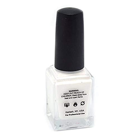 Karlash Super White Nail Polish, 0.5 ounce Long-lasting and Smooth Application