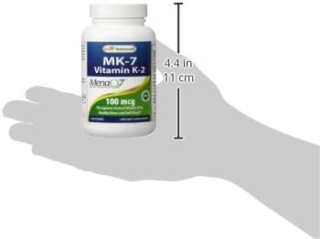 Best Naturals MK-7 Vitamin K2 100 mcg, 120 Vcaps