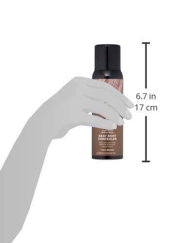 Keratherapy Keratin Infused Perfect Match Gray Root Concealer Spray - Light Brown, 3 oz, 118ml - Root Cover Up Spray to