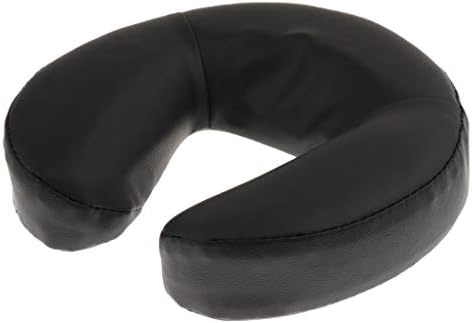 Duiaynke Foam Face Down Cradle Cushion Pillow for Massage Acupuncture Table BedNursing Tool Accessories - Black