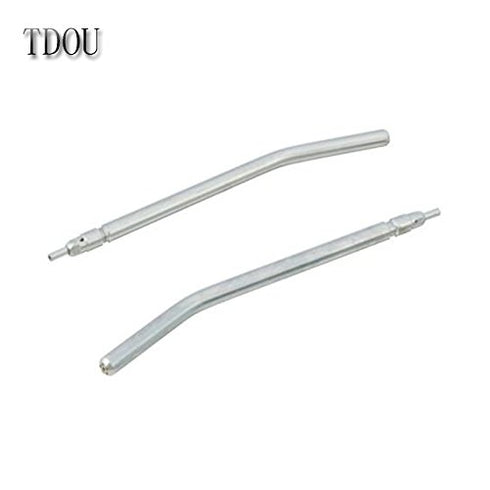 2PCS Dental Air Water Spray Syringe, Triple 3 Way with 2 Nozzles Tips, Metal Handle + 4Pcs Alloy Nozzles