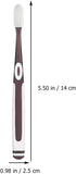 Beaupretty 4PCS Silicone Toothbrush - Manual Toothbrushes, Travel Toothbrush Replacement Heads, Ideal for Sensitive