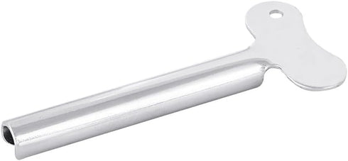 Labriciyon 2 Pcs Silvery Metal Tube Squeezer Keys, Tube Toothpaste Squeezer Keys Metal Hair Dye Color Key Roller