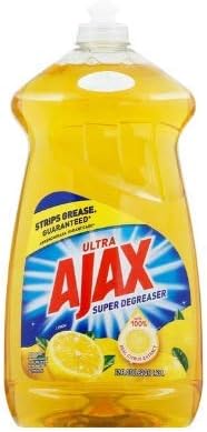 Ajax Super Degreaser Dish Liquid, Lemon 52oz Pack (2)