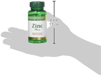 Nature's Bounty Zinc 50 mg Caplets, 100 Count