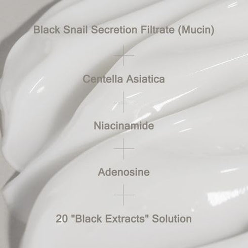 MIZON Black Snail All In One Cream - Premium Snail Repair Cream for Intensive Care (75ml / 2.54 fl oz)