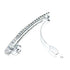Small Sparkly Rhinestone Hair Clips, Silver Metal Rectangular Spring Barrettes for Women and Girls