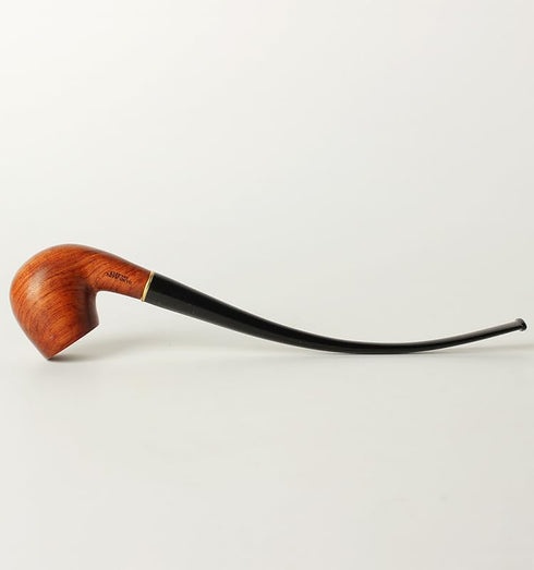 Handcrafted Wooden Pipe, Smooth Finished Classic Churchwarden Design