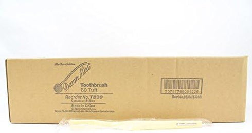 Disposable 30 Tuft Individually Wrapped Toothbrushes - Case of 144 - Dawnmist