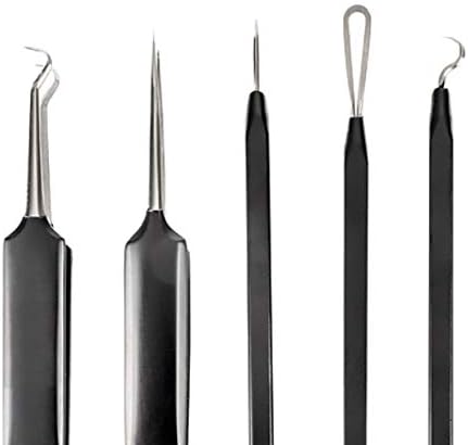 Pete & Pedro Acne & Blackhead Remover Tool Set - 5 Piece Pimple Popper Kit with Mirror for Men & Women