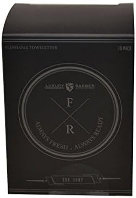 Luxury Barber Mens Body Wipes, Flushable Cotton Towelettes, Adult Wet Diposable Wipes for Personal Hygiene - Fresh