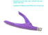 Yueton Color Coated Stainless Steel False Nail Tip Clipper, Cutter Trimmer Manicure Pedicure Nail Art Tool (Deep Purple)