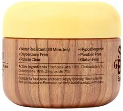 Sun Bum Original SPF 50 Clear UVA/UVB Face Sunscreen with Zinc and Vitamin E | Broad Spectrum Moisturizing Vegan | 1 Fl