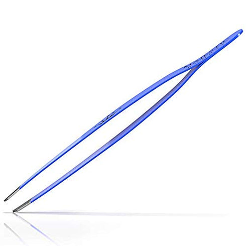 Majestic Bombay Slant Tweezers for Women and Men, Precision Surgical Tweezers for Splinter, Ticks, Eyebrows