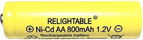 AA Size NiCd AA 800mAh 1.2V Rechargeable Batteries for Solar Lamp Solar Light (20-PCS AA 800mAh)