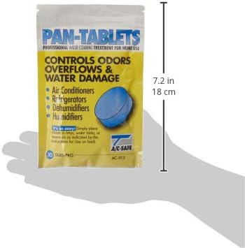 AC-Safe Pan Tablets, 30 Count, Cleans Scum in Drain Pans and Humidifiers
