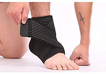 Nonslip Breathable Ankle Brace, Adjustable Compression Wrap Support for Injury Recovery, Joint Pain, Sports Guard