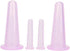 Jizlan 4Pcs Mini Massage Cupping Set Silicone Facial Cups Face Massager Helper Skin