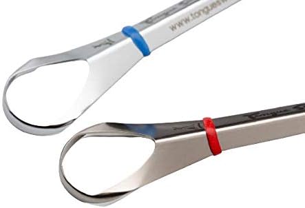 Model P Medical Grade Stainless Steel Tongue Cleaner, Dishwasher Safe, Reduce Bad Breath, Oral Hygiene (1 Count)