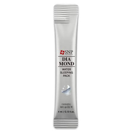 SNP Diamond Water Sleeping Pack - 20 Pack Brightening & Tightening Masks for All Dry Skin Types