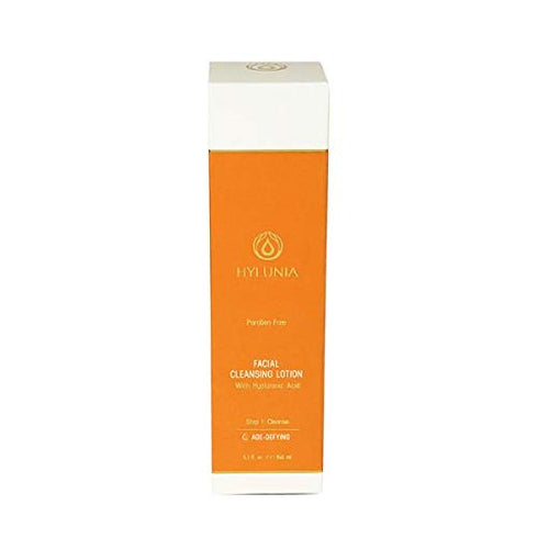 Hylunia Skincare Gentle Cleansing Lotion 5.1 oz with Hyaluronic Acid & Olive Oil Squalene – Hydrating, Non-Drying