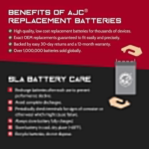 NP10-6A 6V 10Ah AJC Battery Compatible with Yuasa Sealed Lead Acid Battery