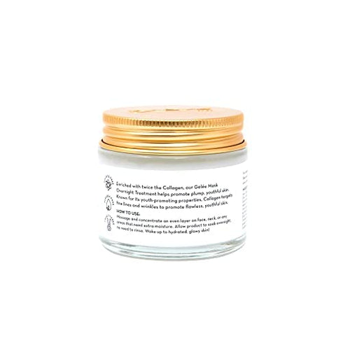 The Crème Shop Overnight Gel Mask for Moisturizing & Hydrating - Anti-Aging, Brightening Facial Skin Care - 2.36 oz