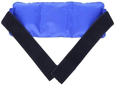 LARGE Gel Ice Pack with Strap - Hot/Cold Pain Relief for Knee, Back, Ankle, Neck, Shoulder - Freezable & Microwavable