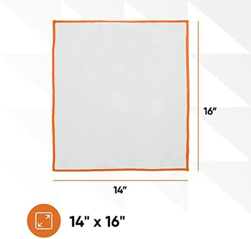 Superio Microfiber Glass, Mirror, Window Cleaning Cloth for Car Windshield, Lenses, TV Screen, Electronics, 14x16 Large