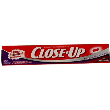Close-Up Cinnamon Red Gel Anticavity Fluoride Toothpaste - 6 oz (Pack of 2)